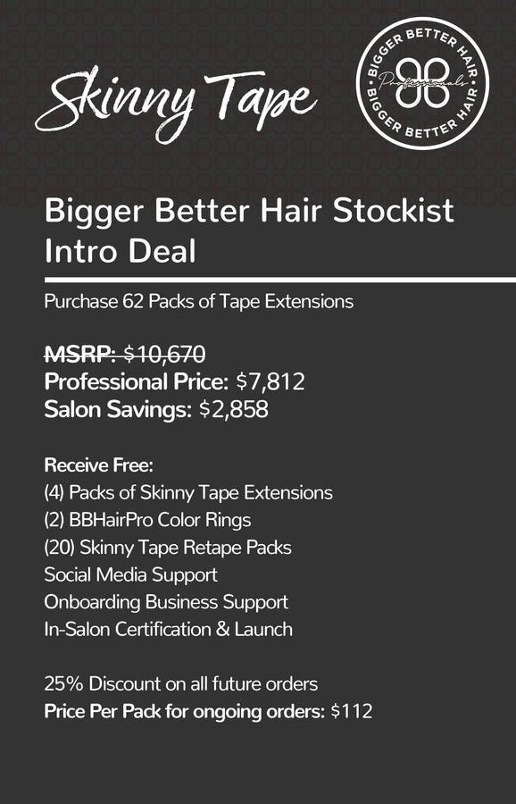 Skinny Tape Extensions Bigger Better Hair Stockist Kit