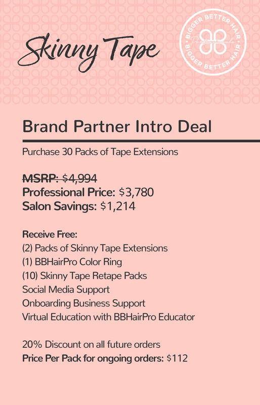 Skinny Tape Extensions Brand Partner Kit