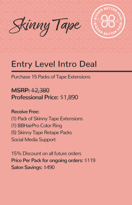 Skinny Tape Extensions Entry Level Kit